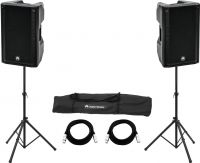 Omnitronic Set 2x XKB-215A + Speaker Stand MOVE MK2