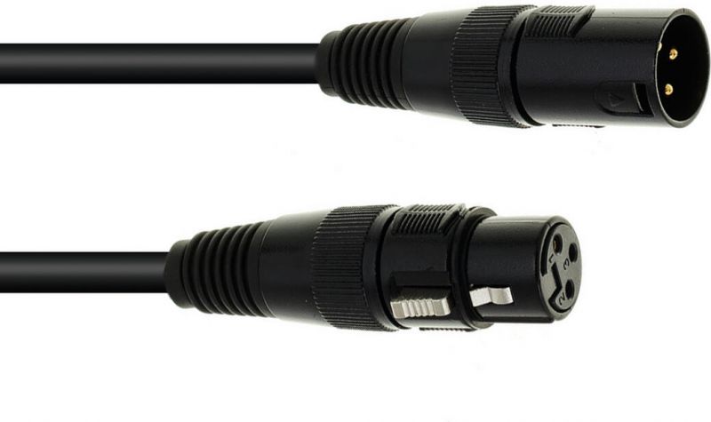 Eurolite DMX Cable XLR 3-pin 1m bk