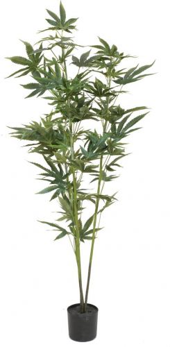 Europalms Cannabis-plant, artificial plant, 120cm