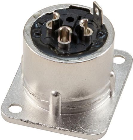 HICON XLR mounting plug 3-pin HI-X3DM