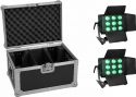 Eurolite Set 2x LED CLS-9 QCL RGB/WW 9x7W + Case