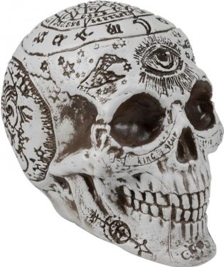Europalms Halloween Skull, mystical, 12x10x18cm