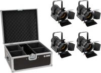 Eurolite Set 4x AKKU THA-20PC TRC Theater Spot bk + Case