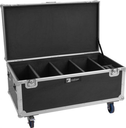 Roadinger Flightcase 4x Multiflood IP 18x10W RGBW Wash CRMX with wheels