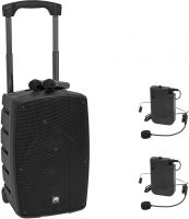 Omnitronic Set WAMS-10BT2 MK2 + 2x Bodypack Transmitter + 2x Headset