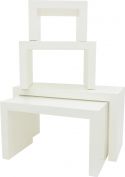 Decor & Decorations, Europalms LEICHTSIN DECO TABLES, white