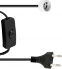 Eurolite, Eurolite GU-10 Socket Power Cable, Plug, Switch