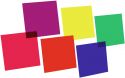 Coloured Filters & Gels, Eurolite Color Foil Set 24x24cm, six colors