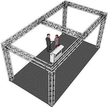 Alutruss Truss Set QUADLOCK 6082 rectangle 7.71x4x3.5m (WxDxH)
