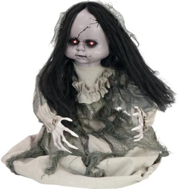 Halloween Dekoration, Animeret Figur Med Lys- og Lydeffekter, Besat Dukke, 46-80cm