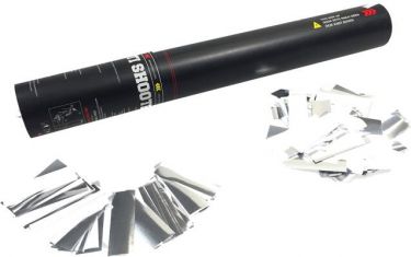TCM FX Handheld Confetti Cannon 28cm, white/silver