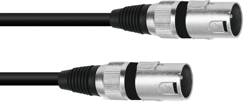 Omnitronic Adaptercable XLR(M)/XLR(M) 0.2m bk