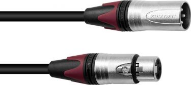 PSSO XLR Cable COL 3-pin 7.5m bk Neutrik