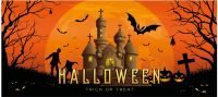 Europalms Halloween Banner, Haunted House, 400x180cm