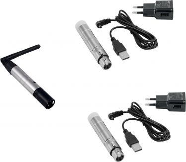 Eurolite Set QuickDMX 1x Transmitter + 2x AKKU Receiver