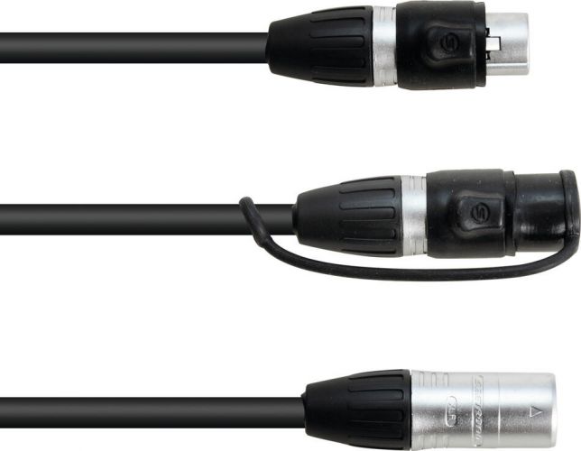 Eurolite Adapter Cable DMX IP XLR 3-pin(m)/2xIP XLR 3-pin(f)