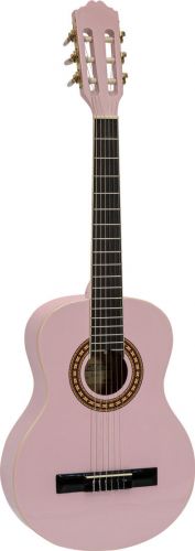 Dimavery AC-303 Classical Guitar 3/4, pink