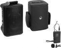 Omnitronic Set PORTY-8A Drahtlos-PA-System + Bodypack Transmitter incl. Lavalier Microphone + Soft B
