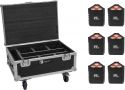 Eurolite Set 6x AKKU IP TL-3 QCL + Case with wheels and charging function