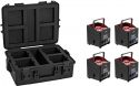 Eurolite Set 4x AKKU UP-4 QCL Spot QuickDMX MK2 + Plastic case