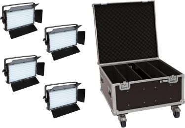 Eurolite Set 4x LED PLL-480 CW/WW Panel + Case