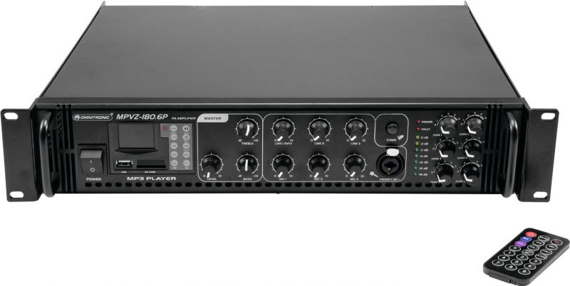 Omnitronic MPVZ-180.6P PA Mixing Amplifier