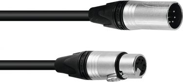 PSSO DMX Cable XLR 5-pin 20m bk Neutrik