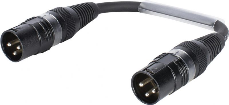 SOMMER CABLE Adapter Cable XLR(M)/XLR(M) 0.15m bk