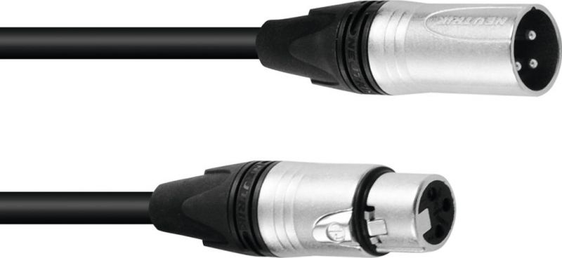 PSSO DMX Cable XLR 3-pin 3m bk Neutrik