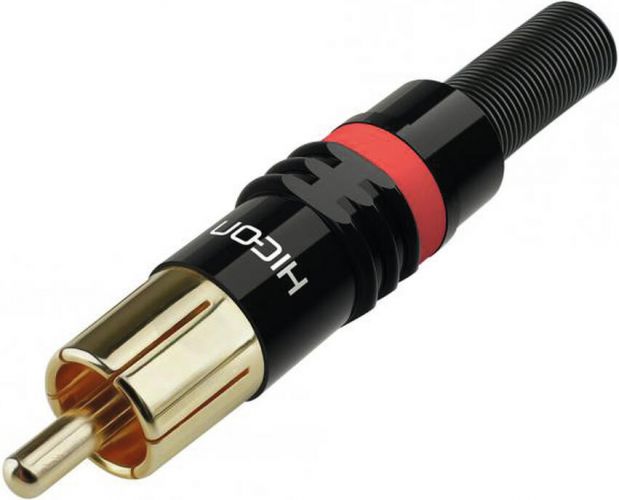 HICON RCA Plug HI-CM03-RED