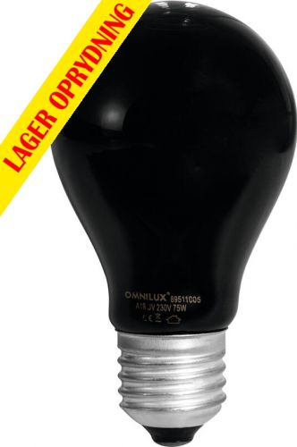 Omnilux UV A19 lamp 75W E-27