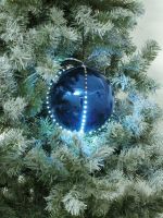 Europalms LED Snowball 8cm, dark blue 5x