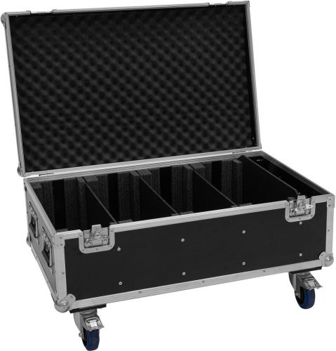 Roadinger Flightcase 4x LED PMB-4 COB QCL with wheels