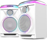 Track 2.0 Amplified Speaker Set with LED White