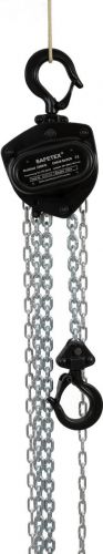 SAFETEX Chain hoist 250kg 6m hub black