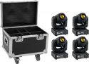 Assortment, Eurolite Set 4x LED TMH-17 Spot + Case with wheels