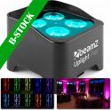 Lys & Effekter, BBP90 Battery Uplight Par 4x 4W "B-STOCK"