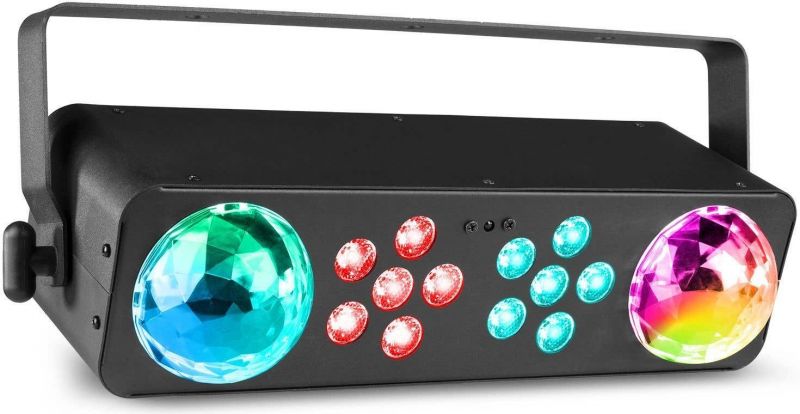 Multi Lyseffekt 4-i-1 LightBox7 / 2x JellyBall + 2x PartyPar / DMX / Masser lysshow til dansegulvet!