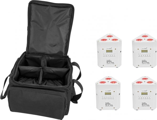 Eurolite Set 4x AKKU TL-3 TCL white + SB-4 Soft Bag