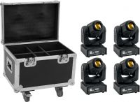 Eurolite Set 4x LED TMH-17 Spot + Case with wheels