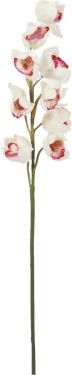 Europalms Cymbidium branch, artificial, white-pink, 90cm