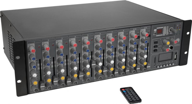 Omnitronic RM-1422FXA USB Rack Power Mixer
