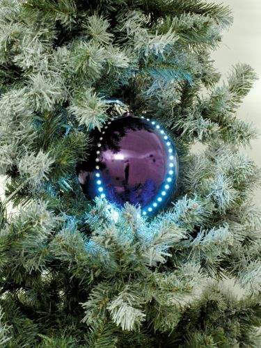Europalms LED Snowball 8cm, purple 5x