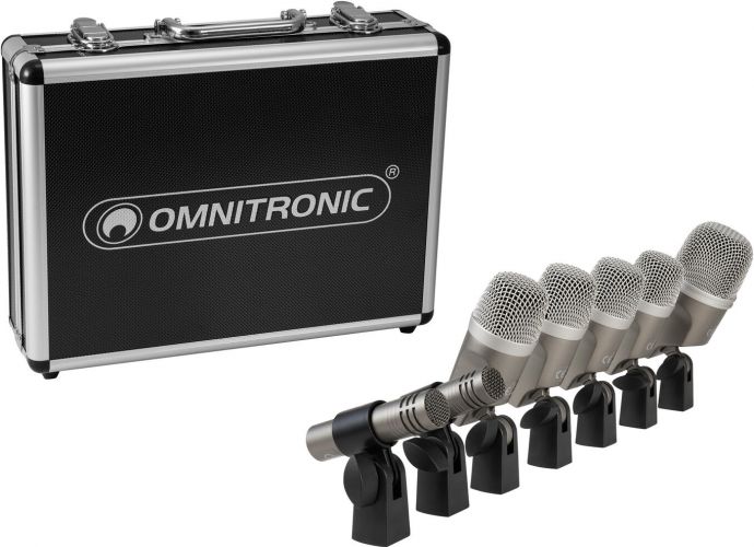 Omnitronic MIC 77-7LMH MK2 Drum Microphone Set