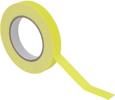 Eurolite Gaffa Tape 19mm x 25m, neon yellow, uv active