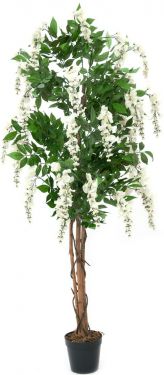 Europalms Wisteria, artificial plant, white, 150cm