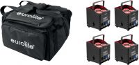 Eurolite Set 4x AKKU UP-4 QCL Spot QuickDMX MK2 + Soft Bag