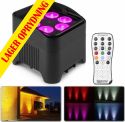 Lys & Effekter, BBP96S Batteri Uplight Par 6x 12W WDMX