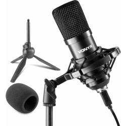 Studio Mikrofon, USB tilslutning - Sort TILBUD NU
