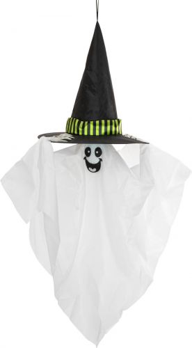 Halloween Dekoration, Animeret Figur Med Lys- og Lydeffekter, Svævende Spøgelse, 110cm